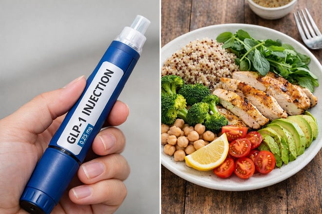 GPL-1 VS HEALTHY FOOD