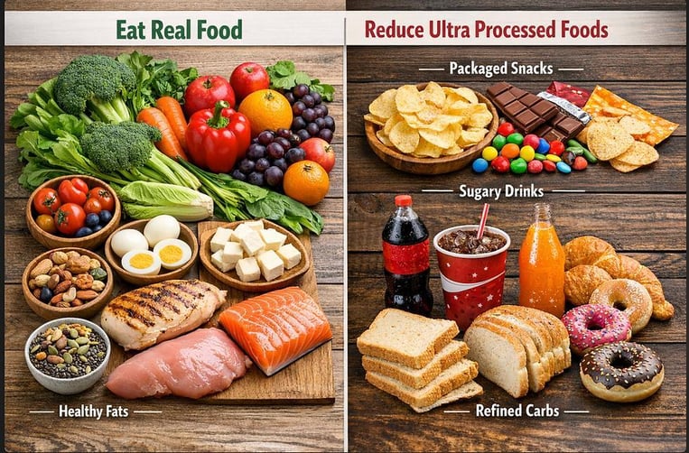 REAL FOOD VS. PROCESSED FOOD